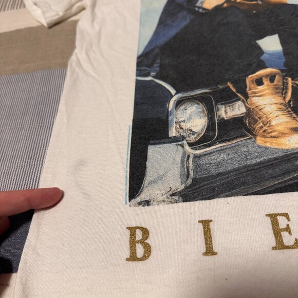 Justin Bieber Believe Tour Short Sleeve Small White Cotton Graphic T Shirt - Picture 6 of 7